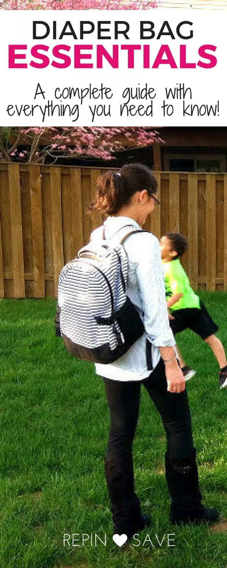 A thorough guide with exactly what you need in your diaper bag and why! A full diaper bag essentials post, plus a Diaper bag backpack review, diaper bag organization tips, and a diaper bag checklist! 