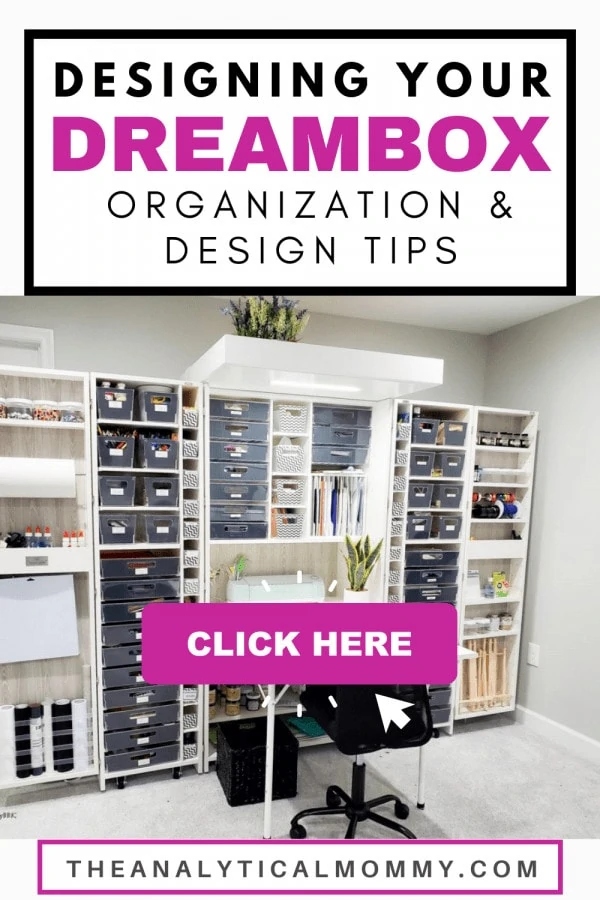 Dreambox Storage Craft Room Makeover - Decorating & Organizating Tips