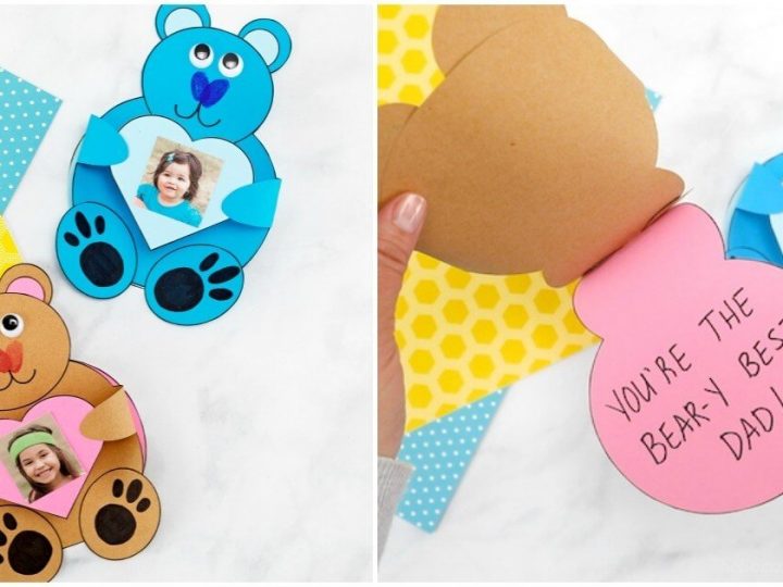 Image for Create this Teddy Bear Card w/ Kid's Photo