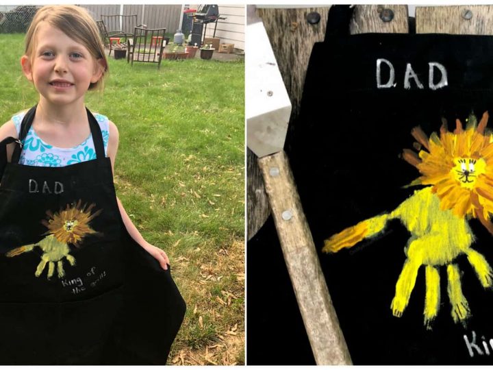Image for Prep and plan to make this Handprint Grill Apron