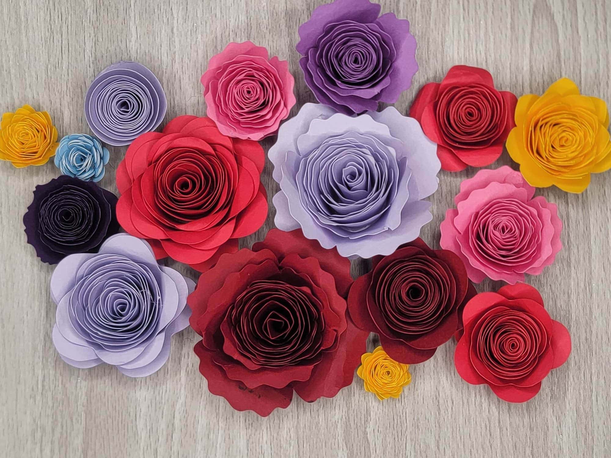 How To Make A Cricut Paper Flower Free Flower Templates And A Video Analytical Mommy Llc