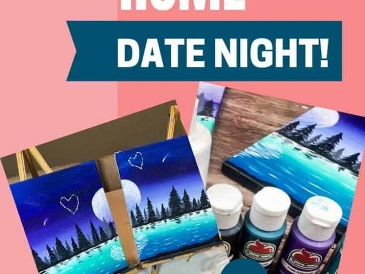 Image for Make a Paint & Sip activity at home!
