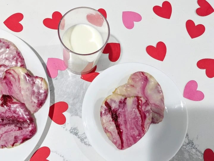 Marbled Sugar Cookies for Valentine's Day