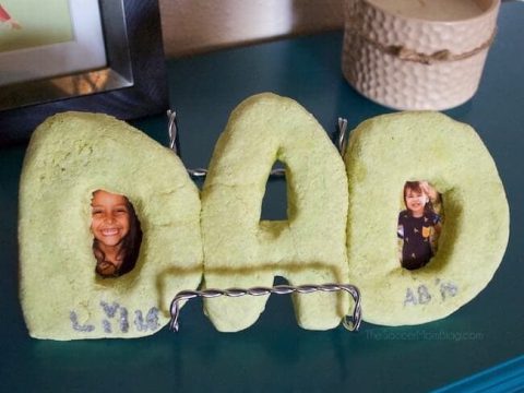 Image for Build this "DAD" Salt Dough Picture Frame