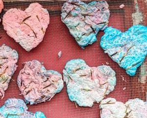 Image for Create DIY Tie-Dye Heart Art Seed Paper 