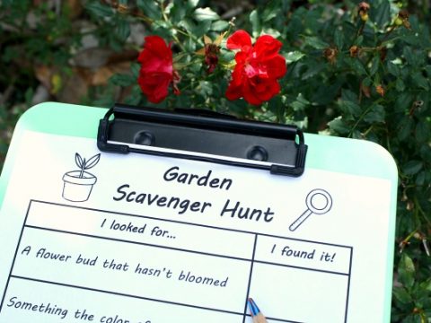 Image for Print this Garden Scavenger Hunt Printable