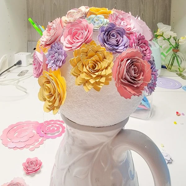 Paper Flower Bouquet DIY