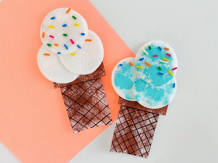 easy ice cream cone craft for kids