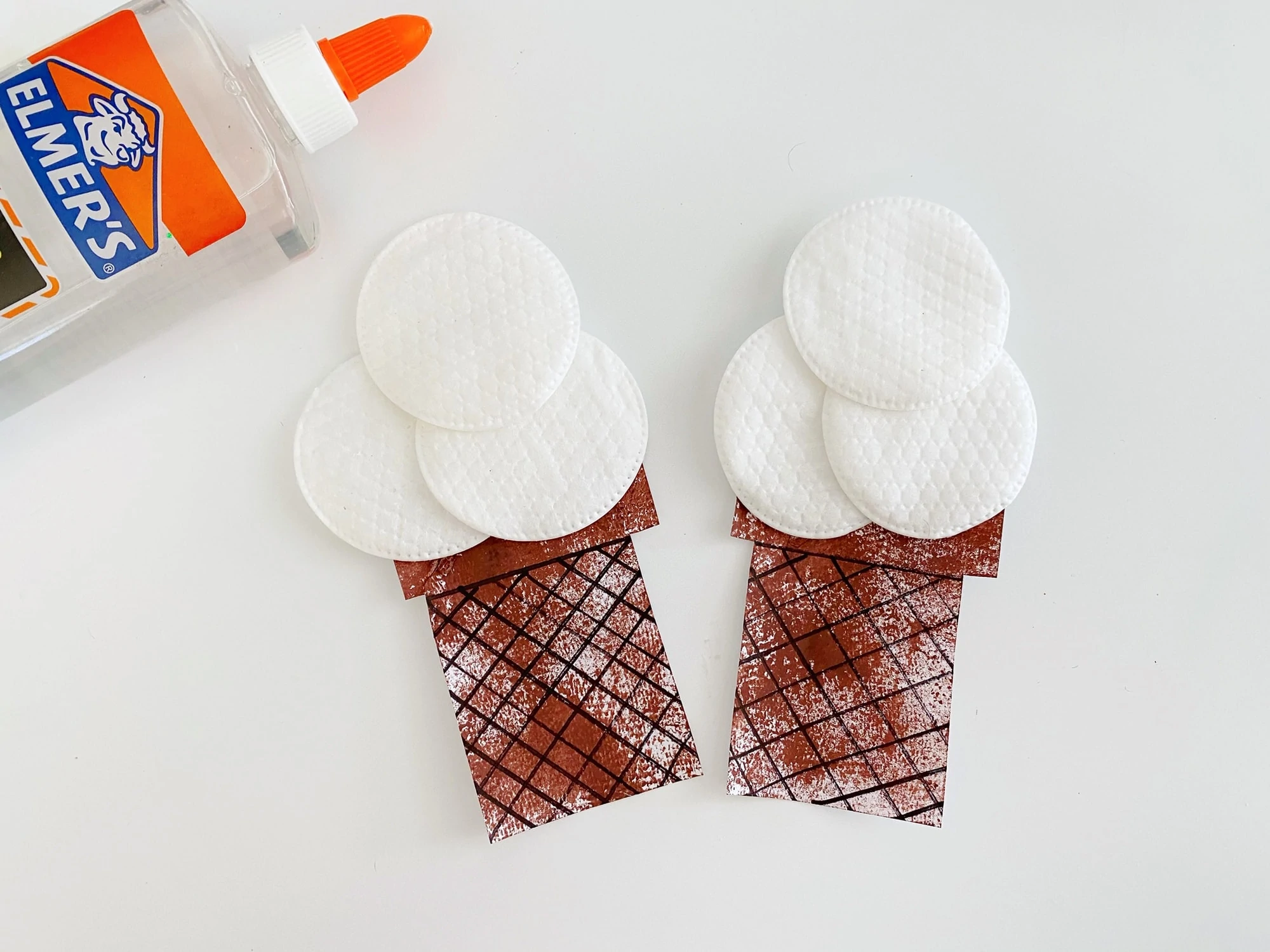 gluing on the tops of the cones