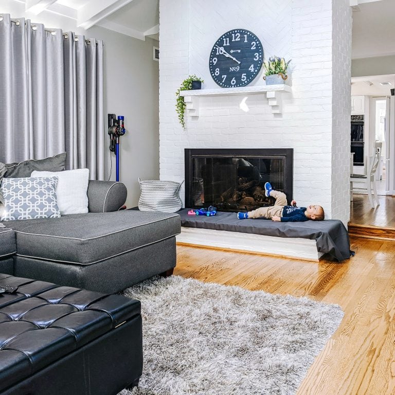How to Paint Brass Fireplace Trim – A Quick and Easy Update!