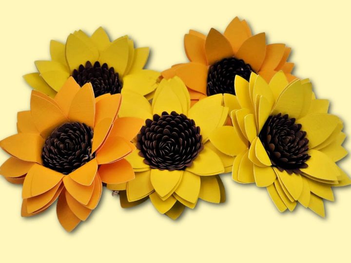 sunflower cardstock