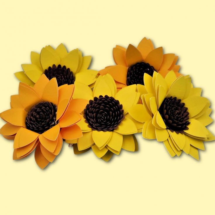 Download how to make paper sunflowers with Your cricut (FREE sunflower Cricut how to make paper sunflowers with Your cricut (FREE sunflower Cricut