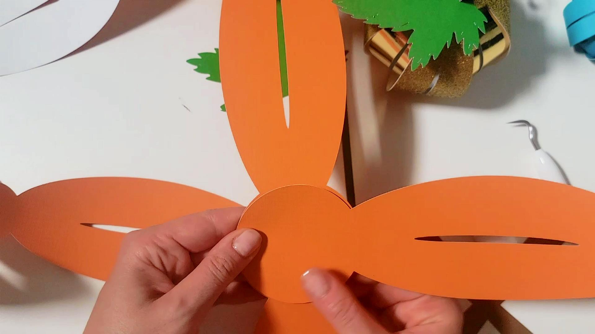 how to assemble the large 3D paper pumpkin