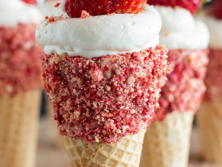 Image for Strawberry Crunch Cheesecake Cones