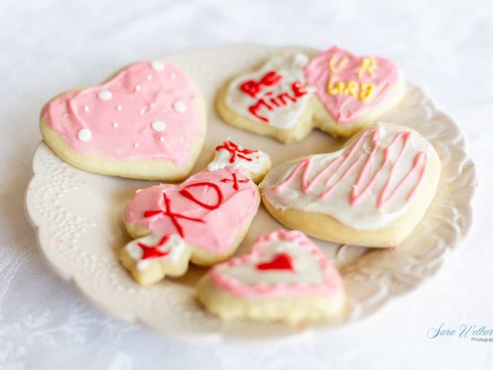 Image for Valentine’s Day Sour Cream Sugar Cookies with Cream Cheese Frosting