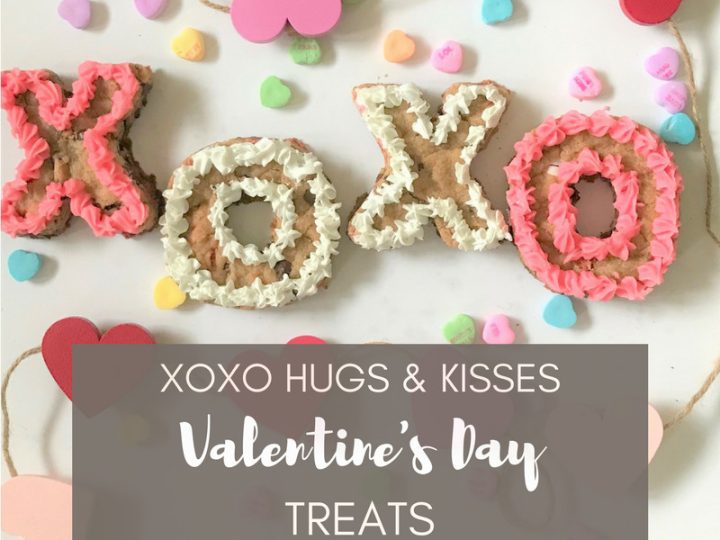 Image for XO Hugs & Kisses Valentines' Day Treats + FREE PRINTABLE Tic Tac Toe Board