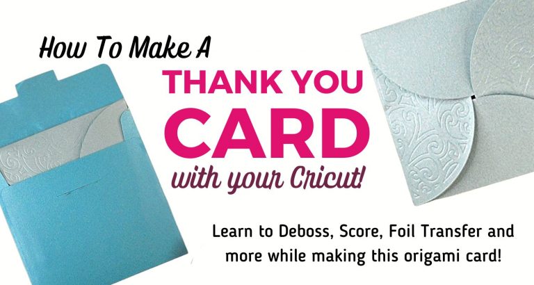 How to make elegant thank you cards on Cricut (+ FREE Template and Video)